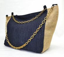 Charger l'image dans la galerie, PINA-Toile de jute lurex or & Jean
