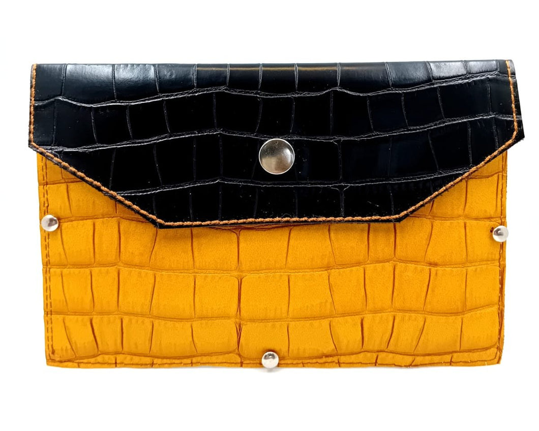 RINA - Croco noir & Croco jaune